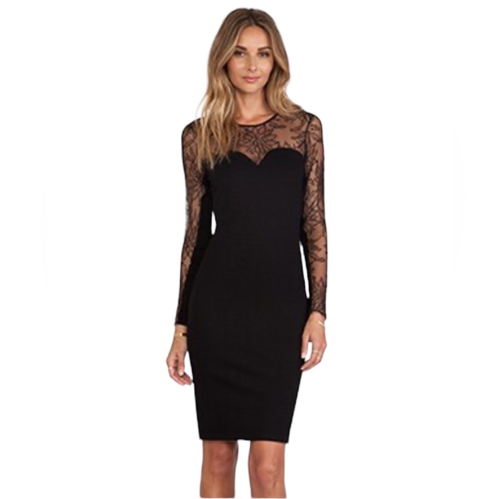 EUC Mason by Michelle Mason Lace Bodycon Dress (N)